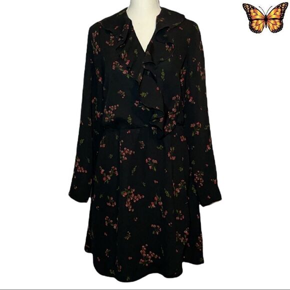 Vero Moda Parisan Short Wrap Long Sleeve Dress Size Small - Picture 1 of 16